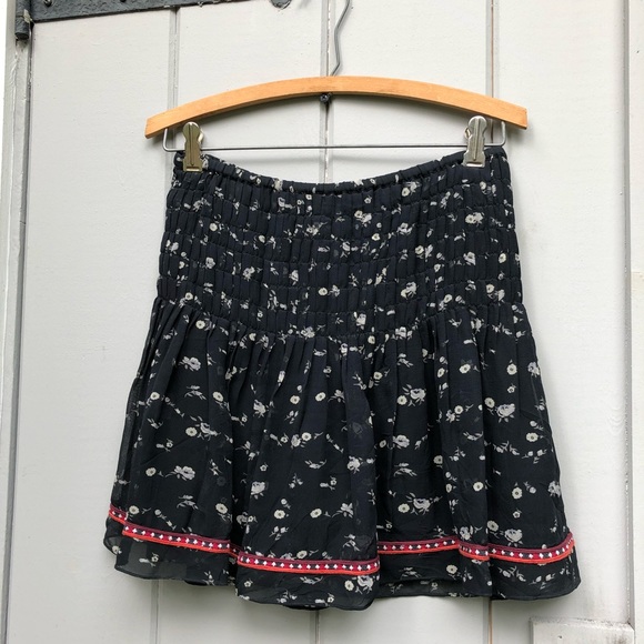 Ulla Johnson Skirt Mini Flowers Silk US 4 EUC - Picture 5 of 8